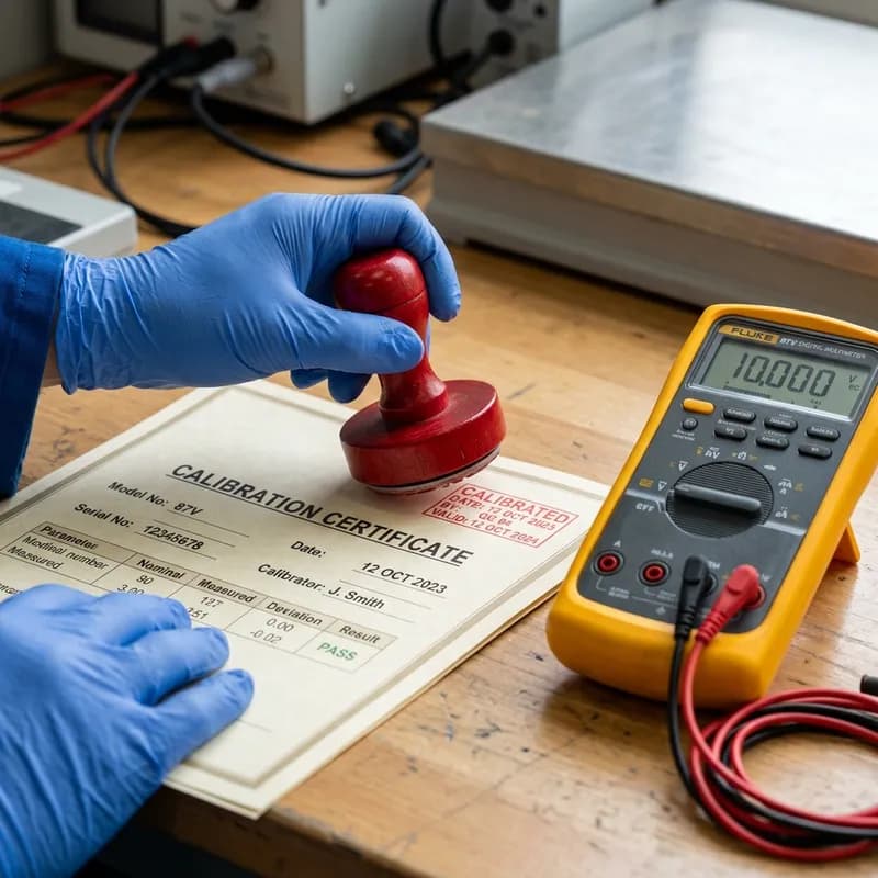 Certification stage in the our calibration process