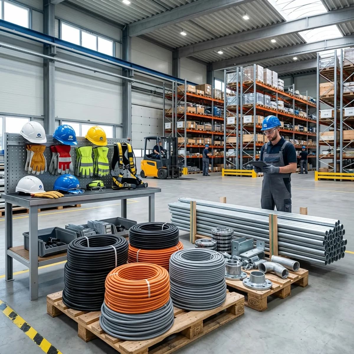 Industrial material trading company in Saudi Arabia offering electrical and safety products
