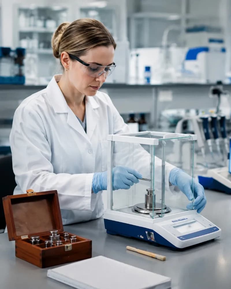 Analytical laboratory instrument calibration service for QA and testing labs