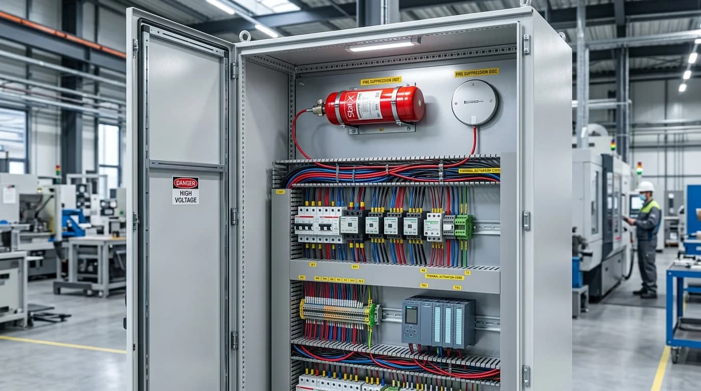 How Automatic Fire Suppression Systems Help Protect Industrial Electrical Cabinets