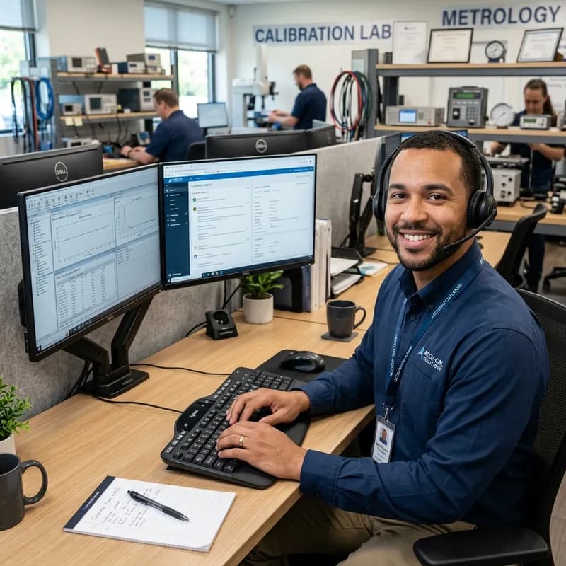 Dedicated customer support and consultation for industrial calibration services
