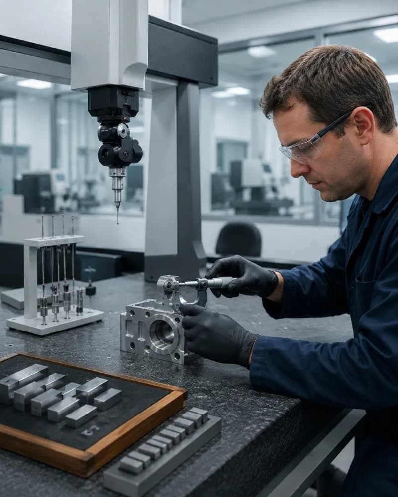 Dimensional precision gauge calibration service for calipers and micrometers