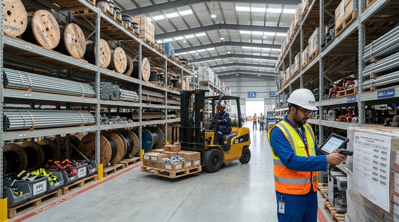 Industrial Material Trading in Khafji - Mechanical piping, valves, and warehouse supply