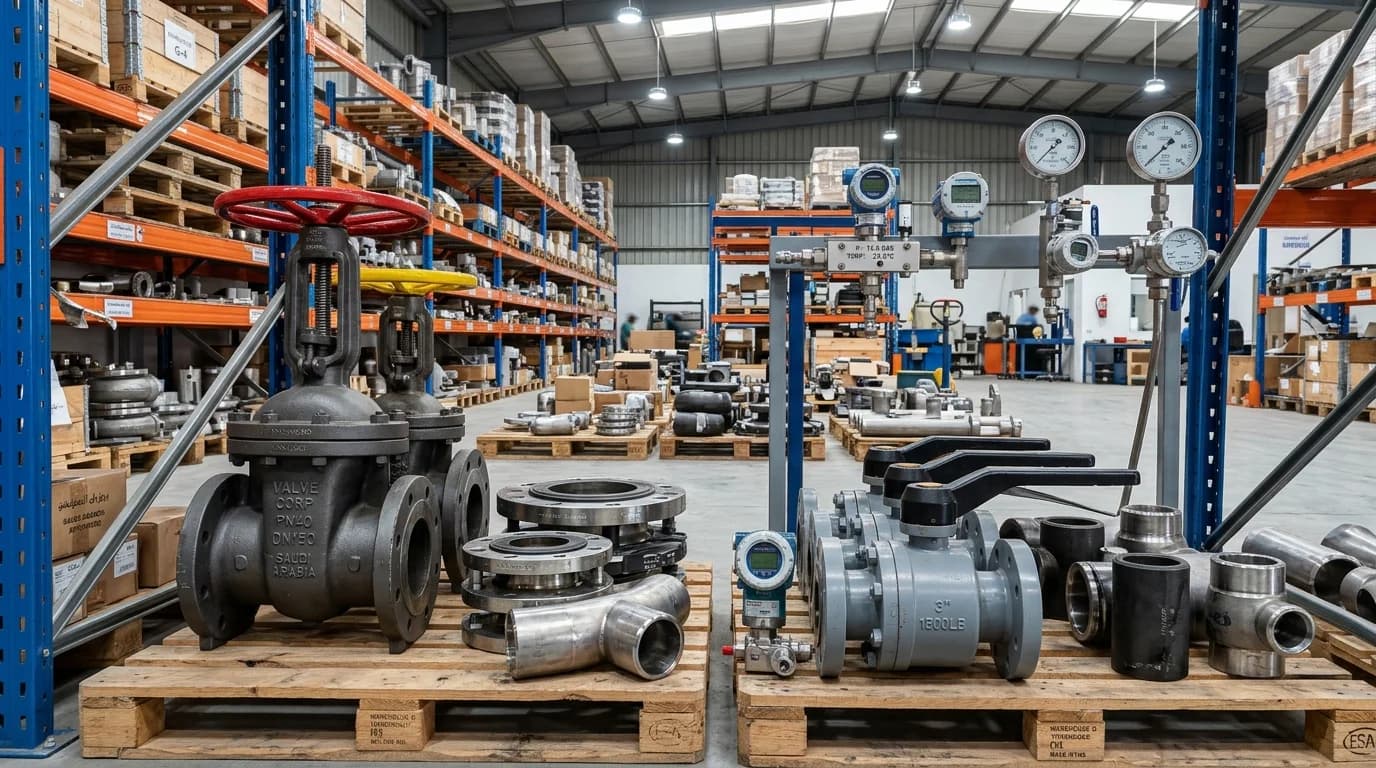 Industrial Products for Engineering and Maintenance in Khafji - Pipes, valves, fittings, and instrumentation