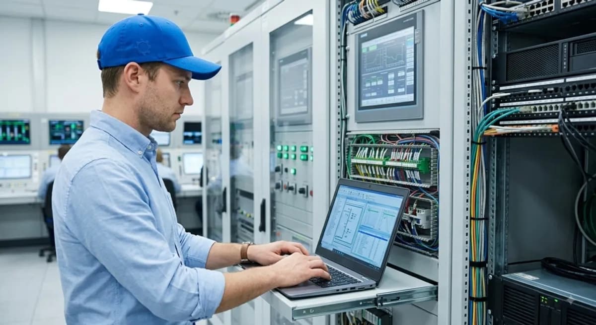 Certified PLC and HMI Automation Engineer programming industrial control panel system