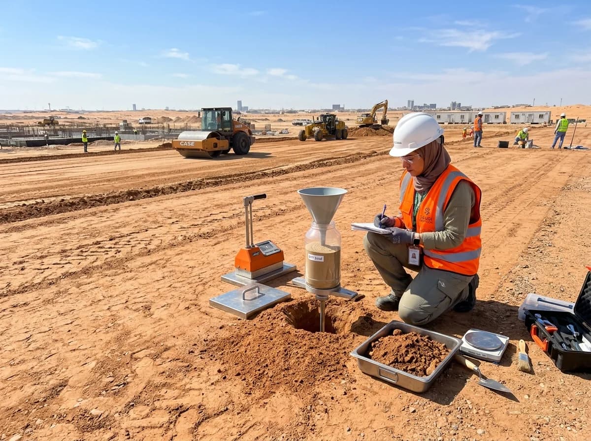 Soil Testing Services in Aujam - Geotechnical field density and sand cone testing