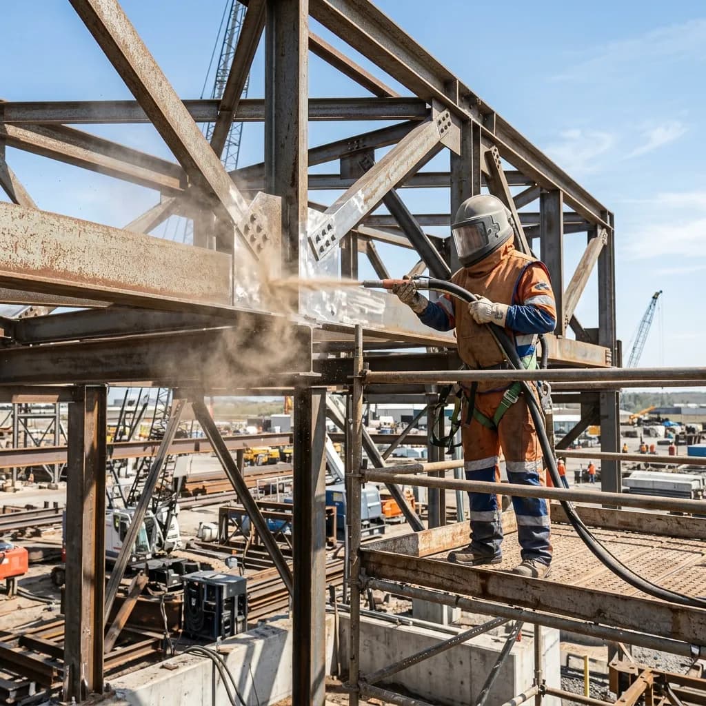 Sandblasting for Steel Structures in Hafar Al Batin